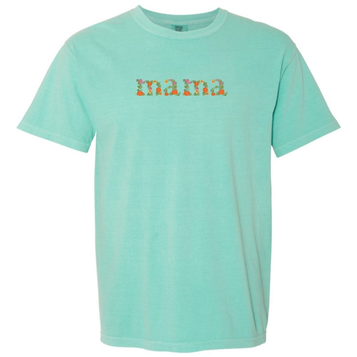'Fall Floral Mama' Embroidered T-Shirt from United Monograms