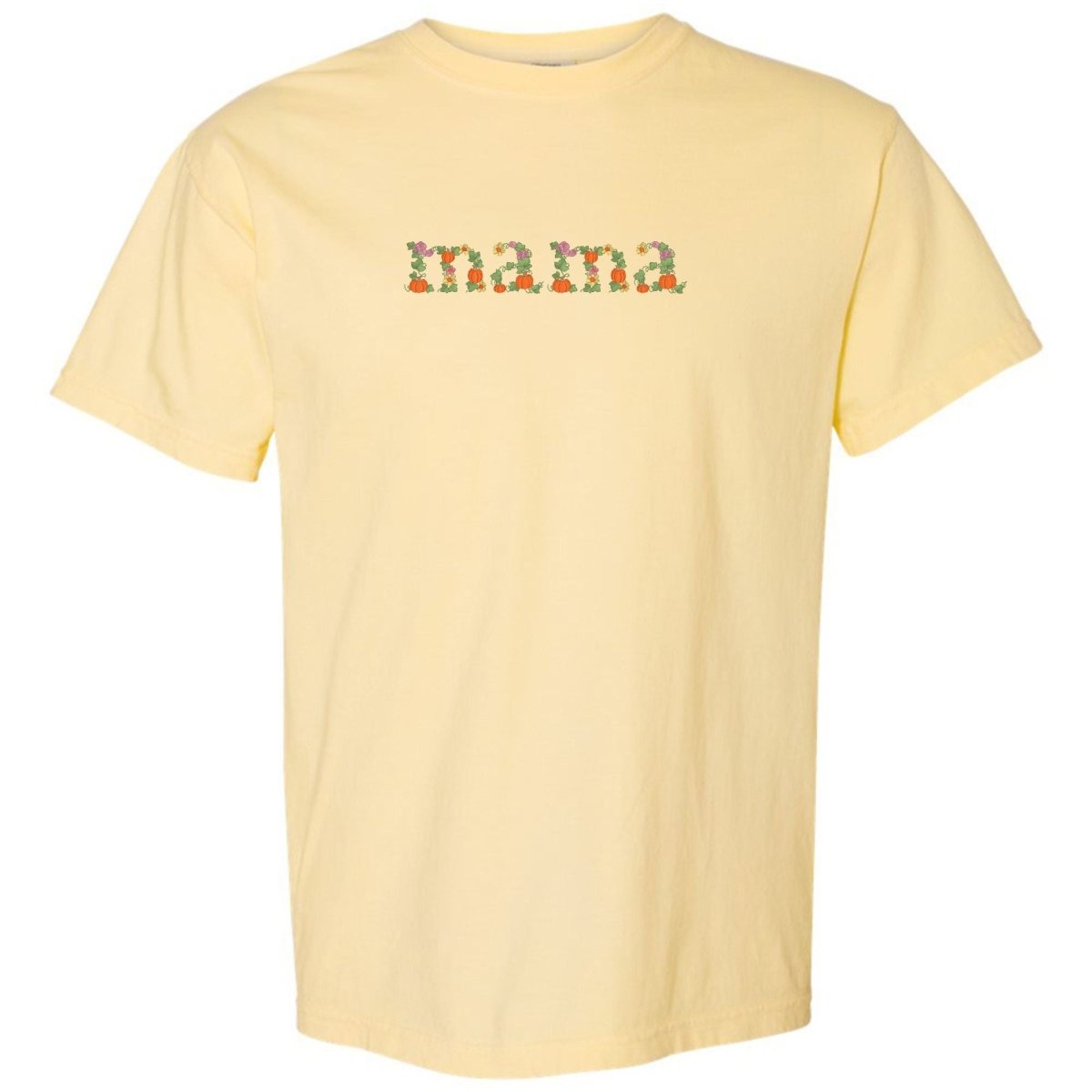 'Fall Floral Mama' Embroidered T-Shirt from United Monograms