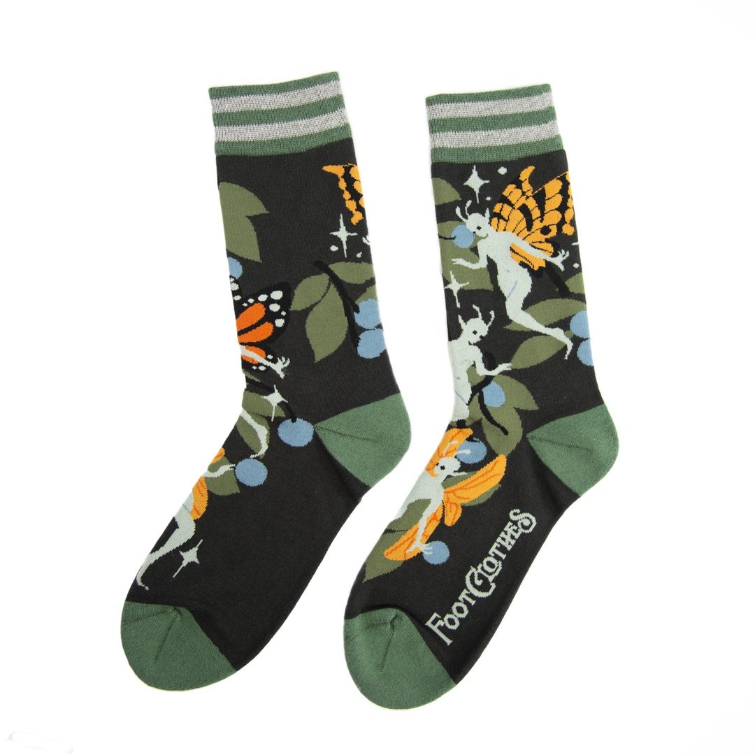 Fanciful Fairies Crew Socks from FootClothes