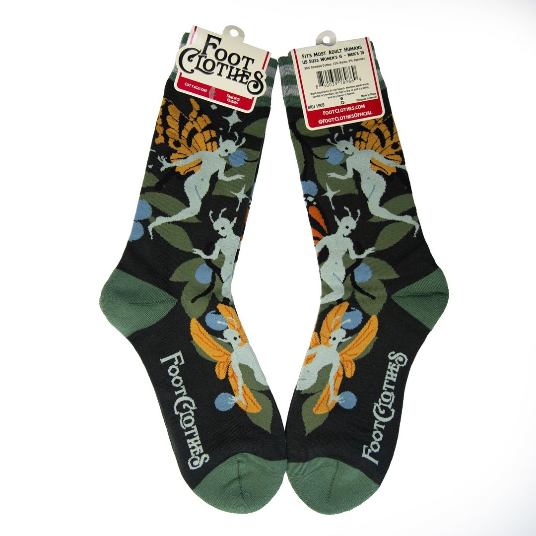 Fanciful Fairies Crew Socks from FootClothes