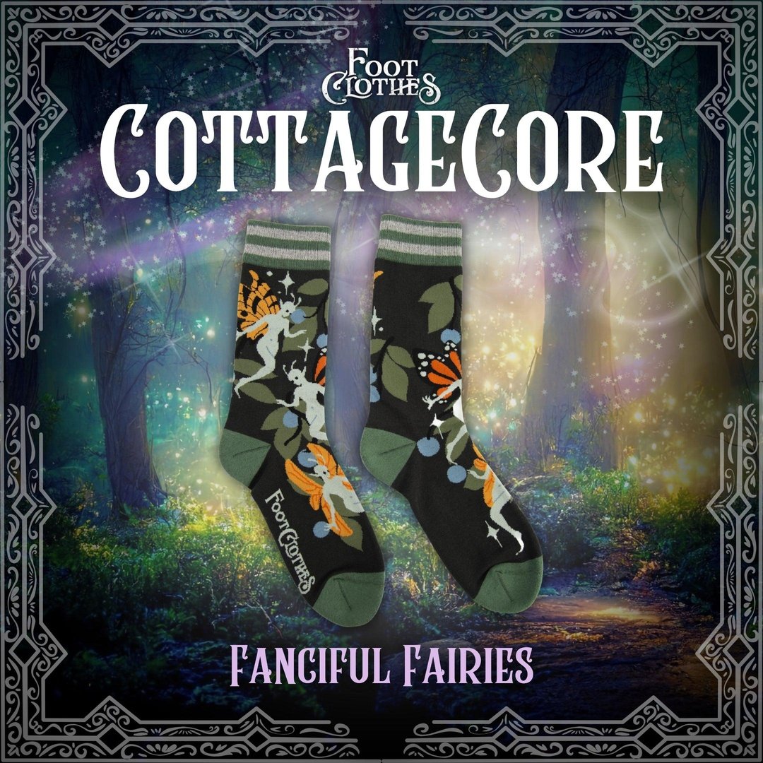 Fanciful Fairies Crew Socks from FootClothes