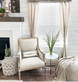 COVER ONLY: DARK CHARCOAL/CREAM STRIPES COVER (no insert) From PillowPanels