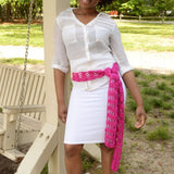 Fashion Skinny Scarf Crochet Pattern from Darn Good Yarn