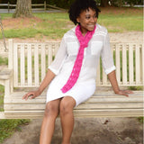 Fashion Skinny Scarf Crochet Pattern from Darn Good Yarn
