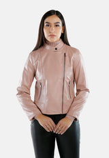Faux Leather Biker Jacket from London Rag International
