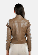 Faux Leather Biker Jacket from London Rag International