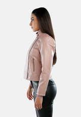 Faux Leather Biker Jacket from London Rag International
