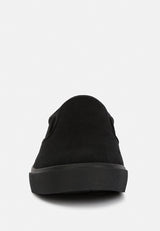 Faux Suede Slip On Sneakers from London Rag International