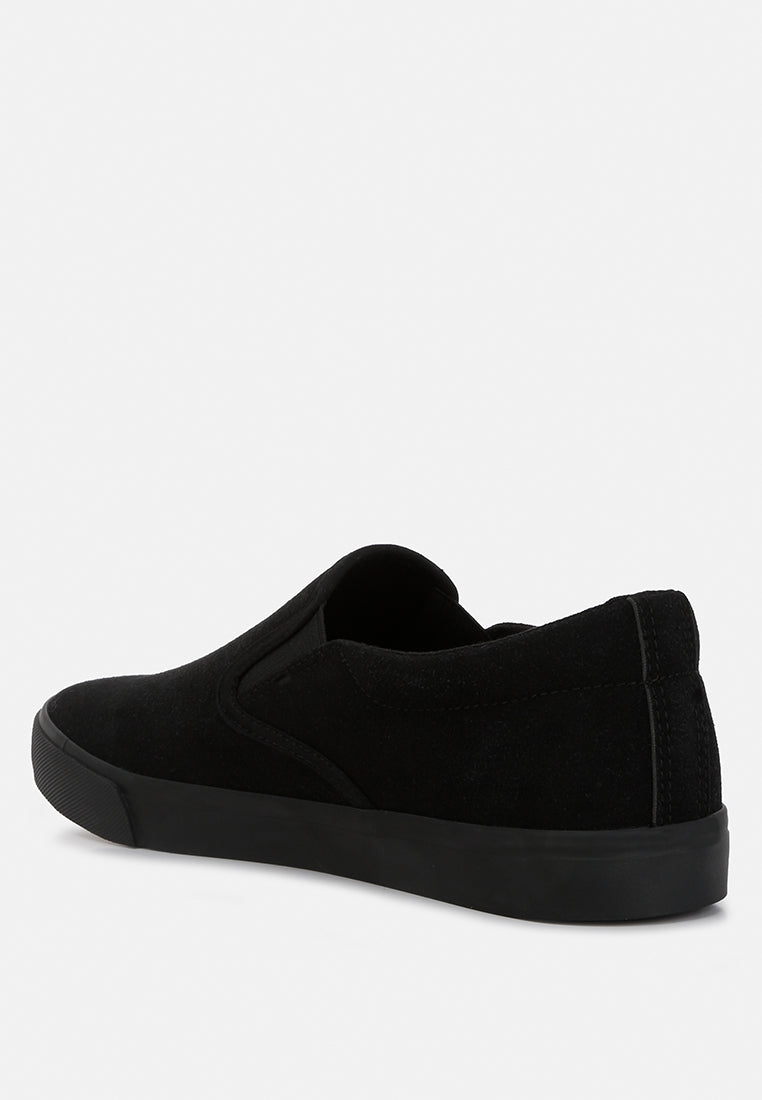 Faux Suede Slip On Sneakers from London Rag International