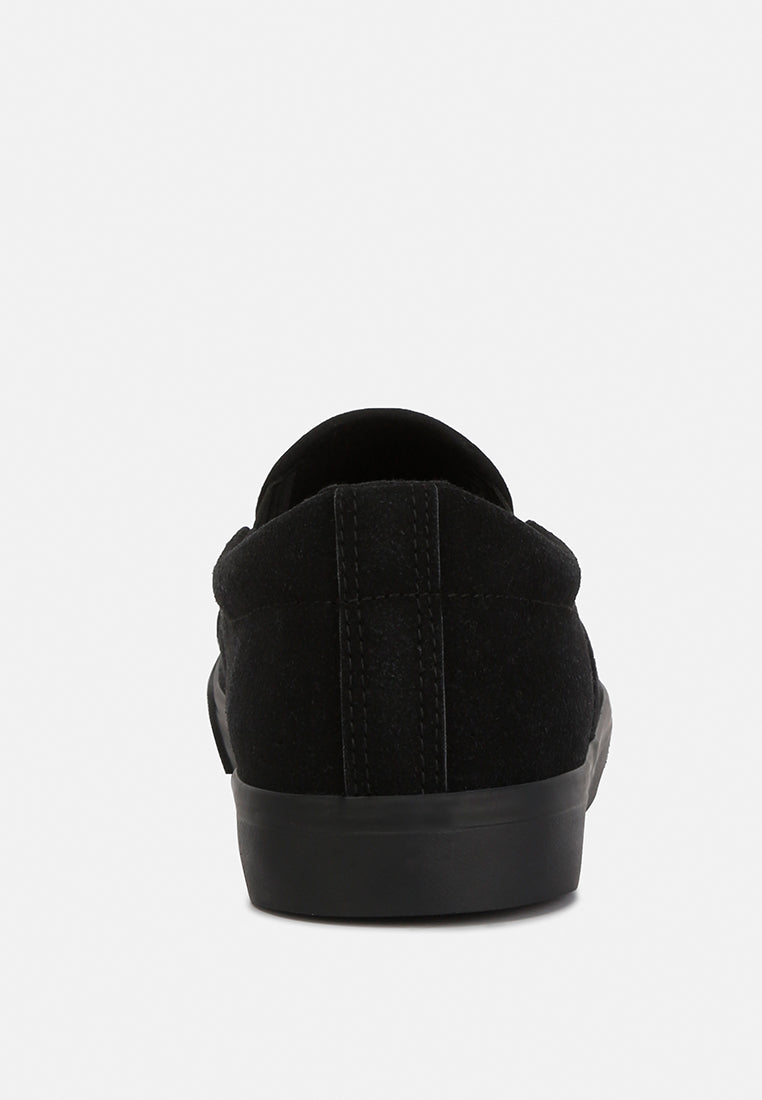 Faux Suede Slip On Sneakers from London Rag International