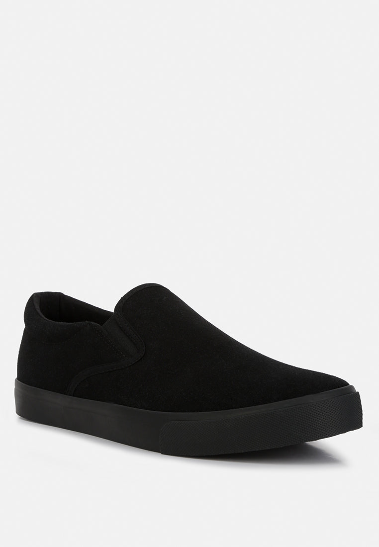 Faux Suede Slip On Sneakers from London Rag International