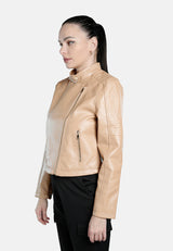 Faux Leather Biker Jacket from London Rag International