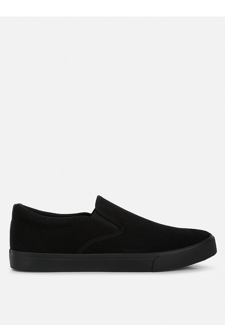 Faux Suede Slip On Sneakers from London Rag International