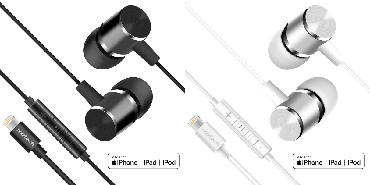 Naztech Platinum High Fidelity Lightning Earbuds from Jupiter Gear Home
