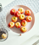 Countertop Pedestal Tray (5" H)  - Steel + Wood from Yamazaki Home