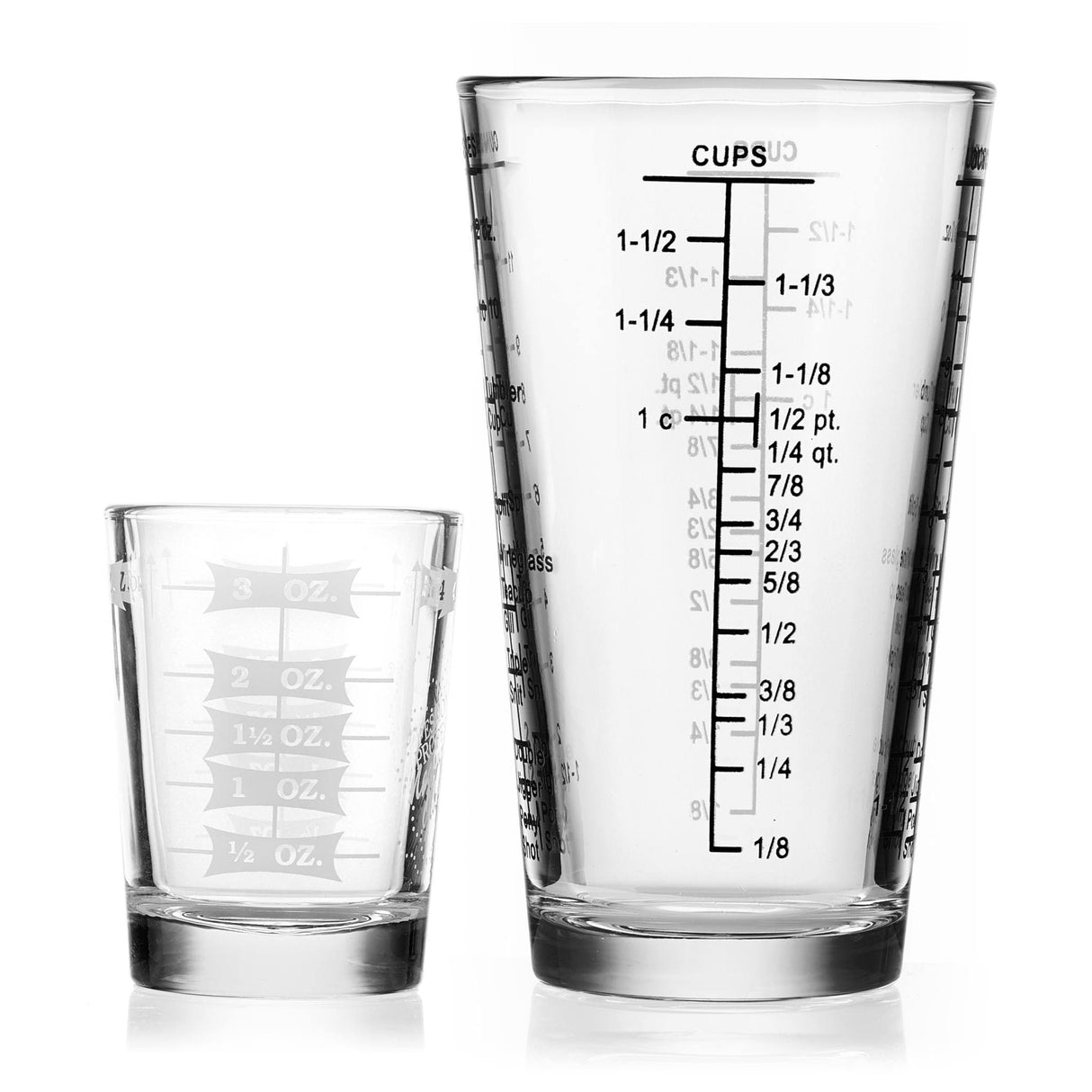 Libbey Mixologist Essentials 2-Piece Measuring Glass Set from Libbey