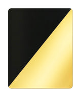 Bold Black with True Gold Lining Hard Back 14"W x 11"H Empire Lampshade From LampsUSA