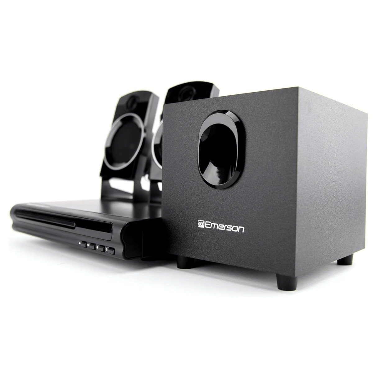 Emerson Speaker Surround Sound System & 2.1 Channel Home Theater DVD Player from Jupiter Gear Home