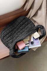 Kylie Quilted Zipper Tote Bag From Threaded Pear