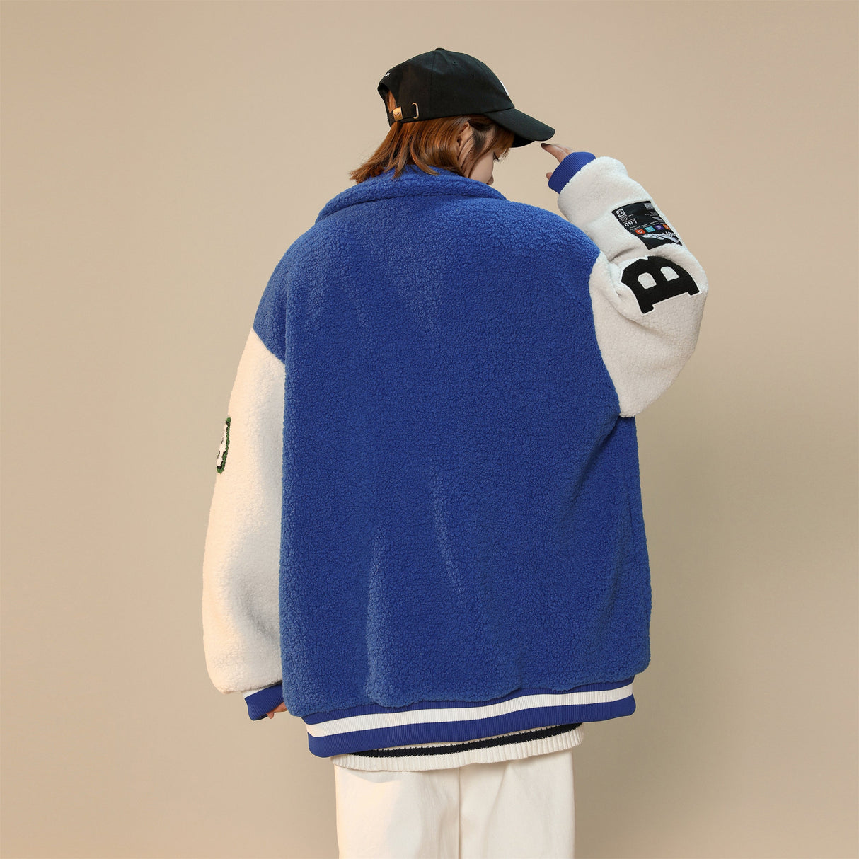 Women's Year 94 Furry Varsity Jacket from Niepce Inc