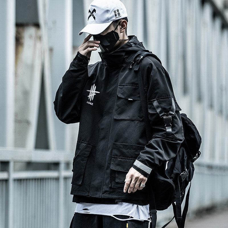 Scar X Series Black Windbreaker From Niepce Inc