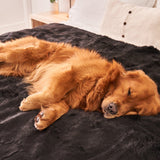 PupProtector™ Summer Short Fur Waterproof Throw Blanket - Midnight Black from Paw.com