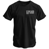 Fear God Not Man Men's T-Shirt From Combat Iron Apparel From Combat Iron Apparel