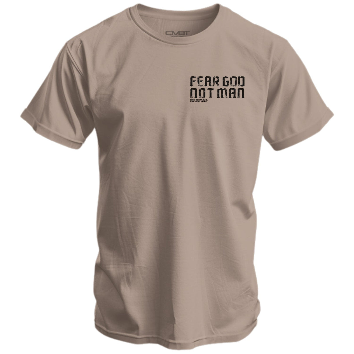Fear God Not Man Men's T-Shirt From Combat Iron Apparel From Combat Iron Apparel