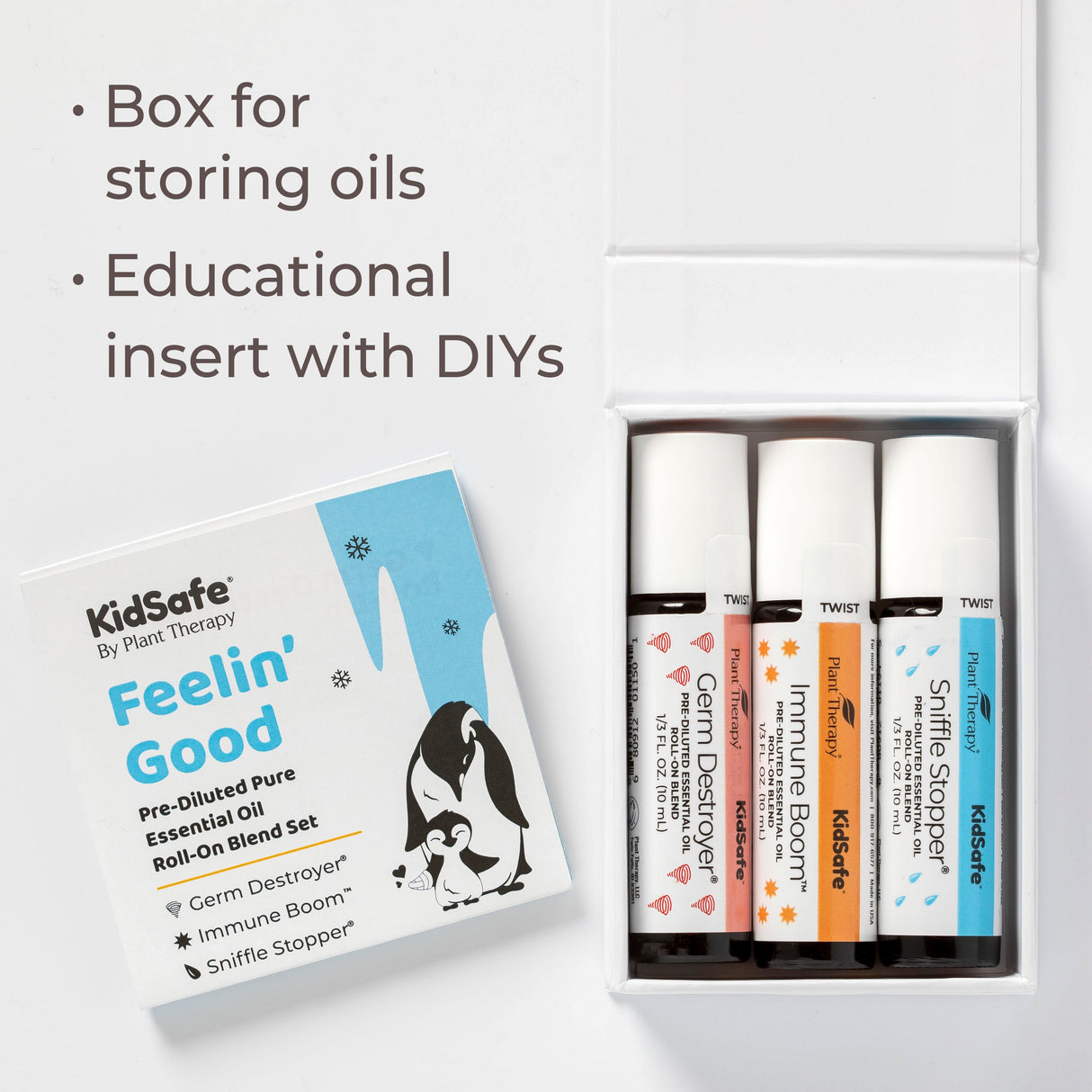 KidSafe Feelin' Good Pre-Diluted Roll-On 3 Set from Plant Therapy