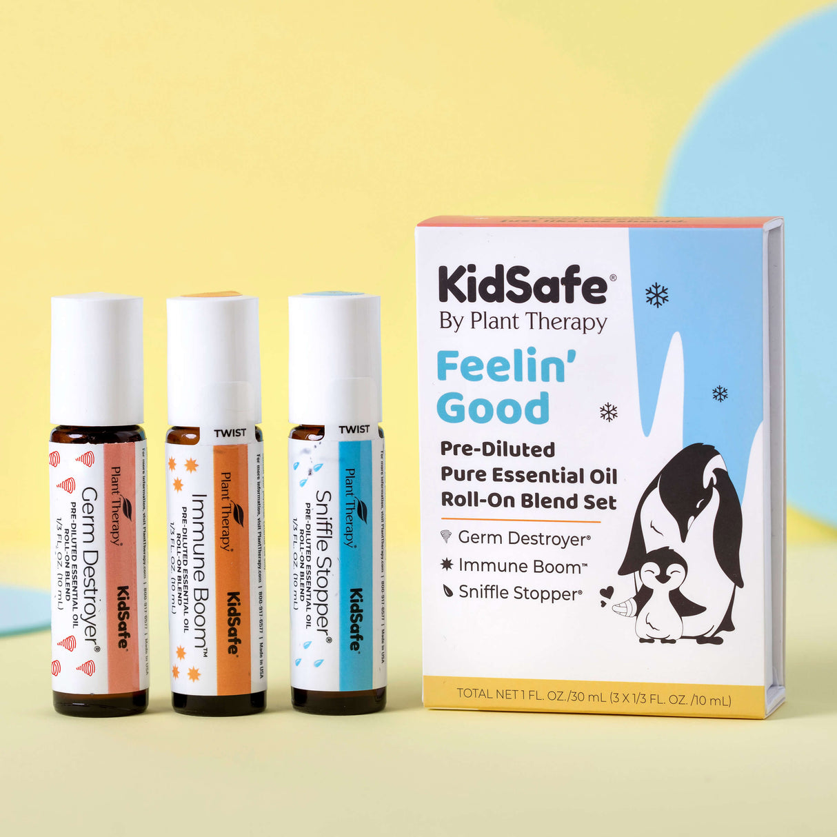 KidSafe Feelin' Good Pre-Diluted Roll-On 3 Set from Plant Therapy