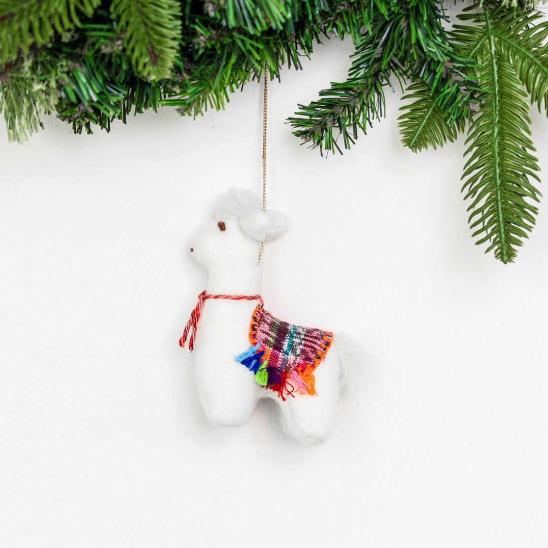 Felt Llama Ornament from Upavim Crafts