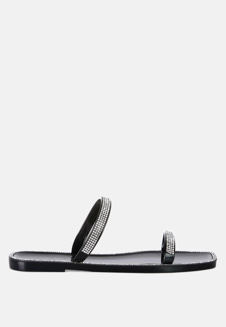 Fenta Diamante Detail Jelly Flats from London Rag International