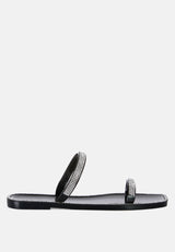 Fenta Diamante Detail Jelly Flats from London Rag International