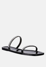 Fenta Diamante Detail Jelly Flats from London Rag International