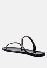 Fenta Diamante Detail Jelly Flats from London Rag International