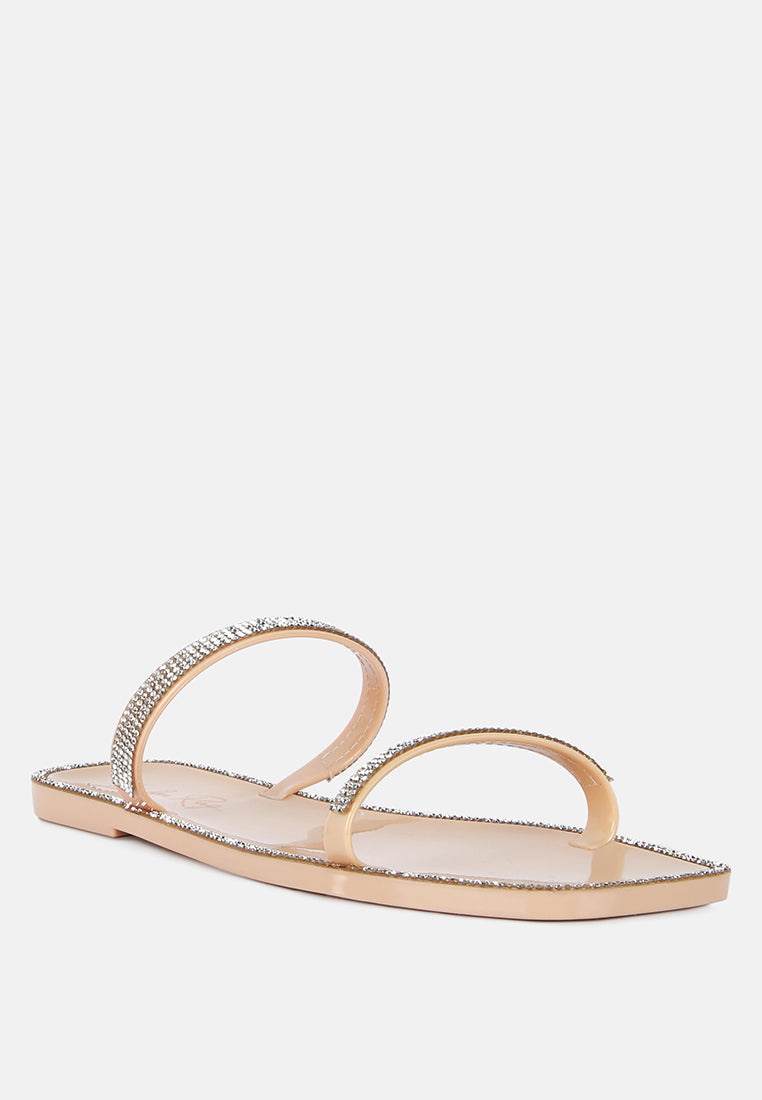 Fenta Diamante Detail Jelly Flats from London Rag International