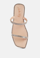 Fenta Diamante Detail Jelly Flats from London Rag International