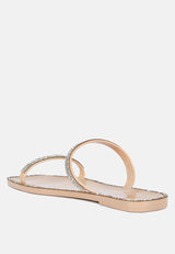 Fenta Diamante Detail Jelly Flats from London Rag International