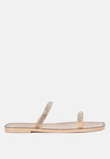 Fenta Diamante Detail Jelly Flats from London Rag International
