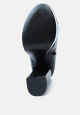 Feral High Heeled Croc Pattern Ankle Boot from London Rag International