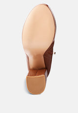 Feral High Heeled Croc Pattern Ankle Boot from London Rag International