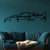 Ferrari F40 Car Silhouette from VITAHOME DESIGN LLC