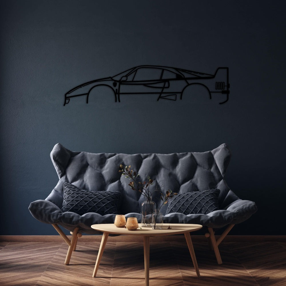 Ferrari F40 Car Silhouette from VITAHOME DESIGN LLC