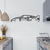 Ferrari F40 Car Silhouette from VITAHOME DESIGN LLC