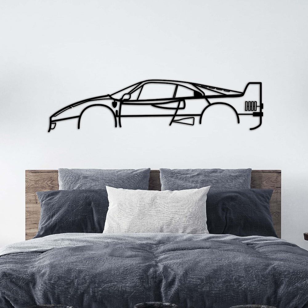 Ferrari F40 Car Silhouette from VITAHOME DESIGN LLC