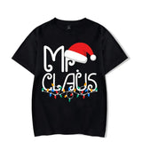 Mr. Claus Christmas T-Shirt - Festive Holiday Lights Graphic Tee From Kawaii Stop