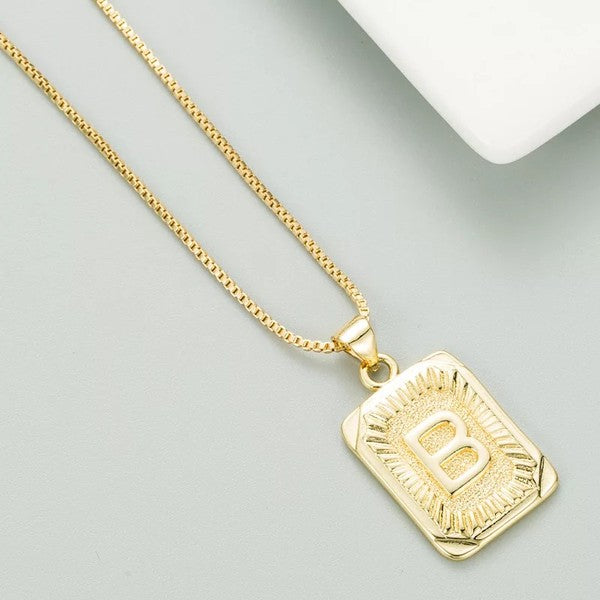 Classy Pendant Talia Initial Gold Letter Necklace from My Pampered Life Seattle