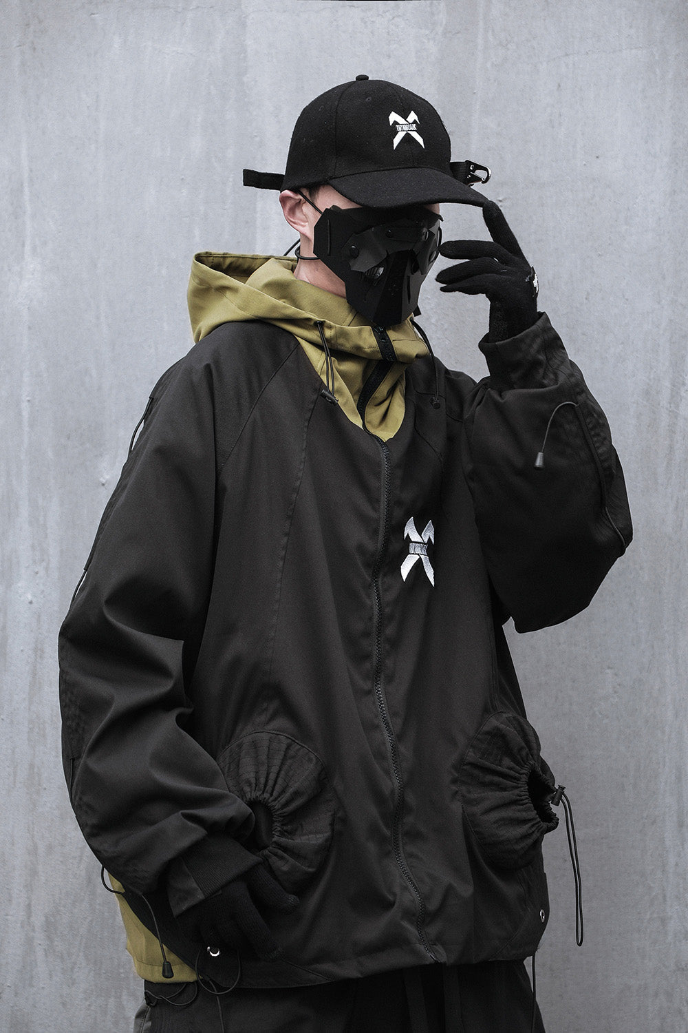 HiJ14 Black Industrial Climber Jacket from Niepce Inc