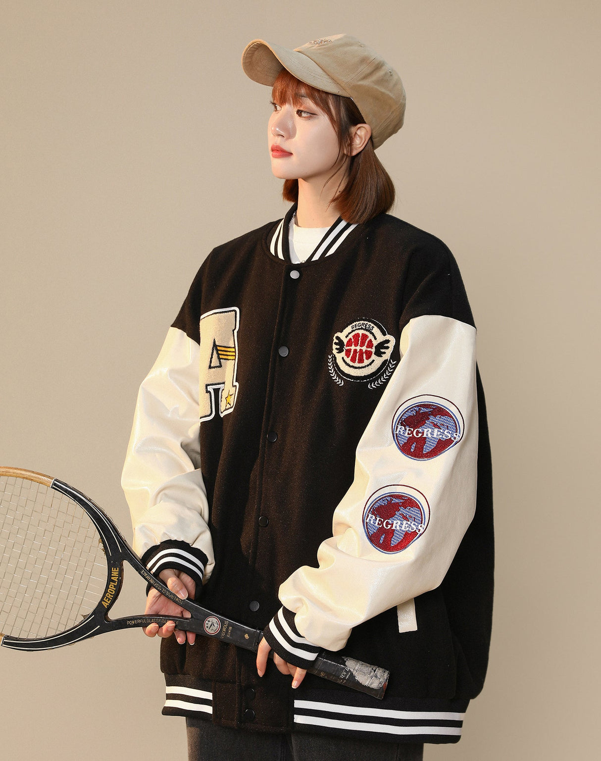 Women's Regress Varsity Jacket from Niepce Inc