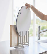 Round Cutting Board Stand - Steel from Yamazaki Home